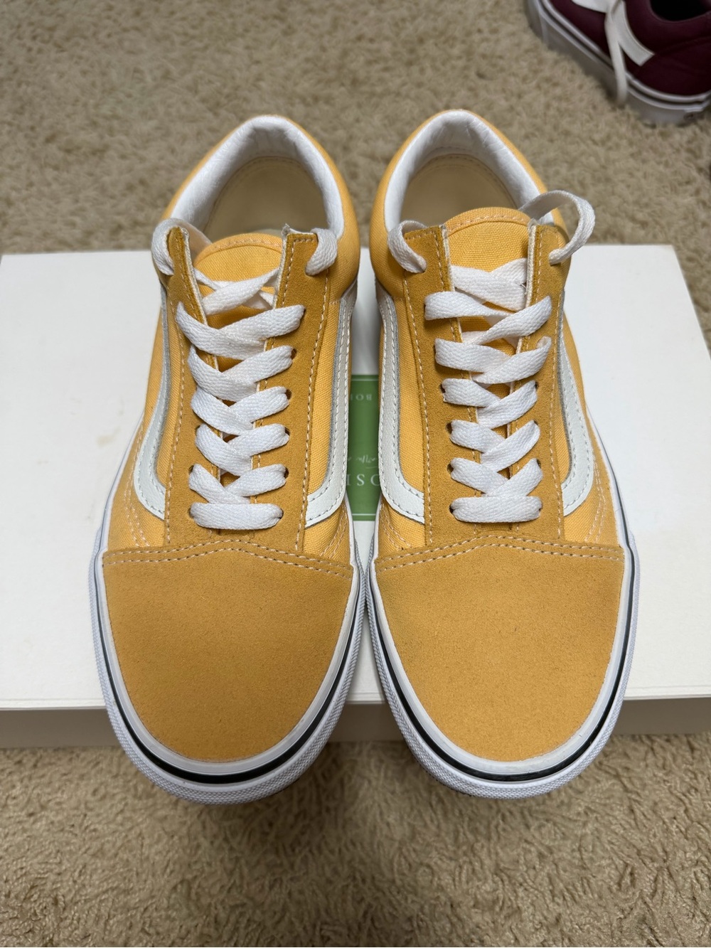 Vans Low-Top Sneakers in Yellow and White